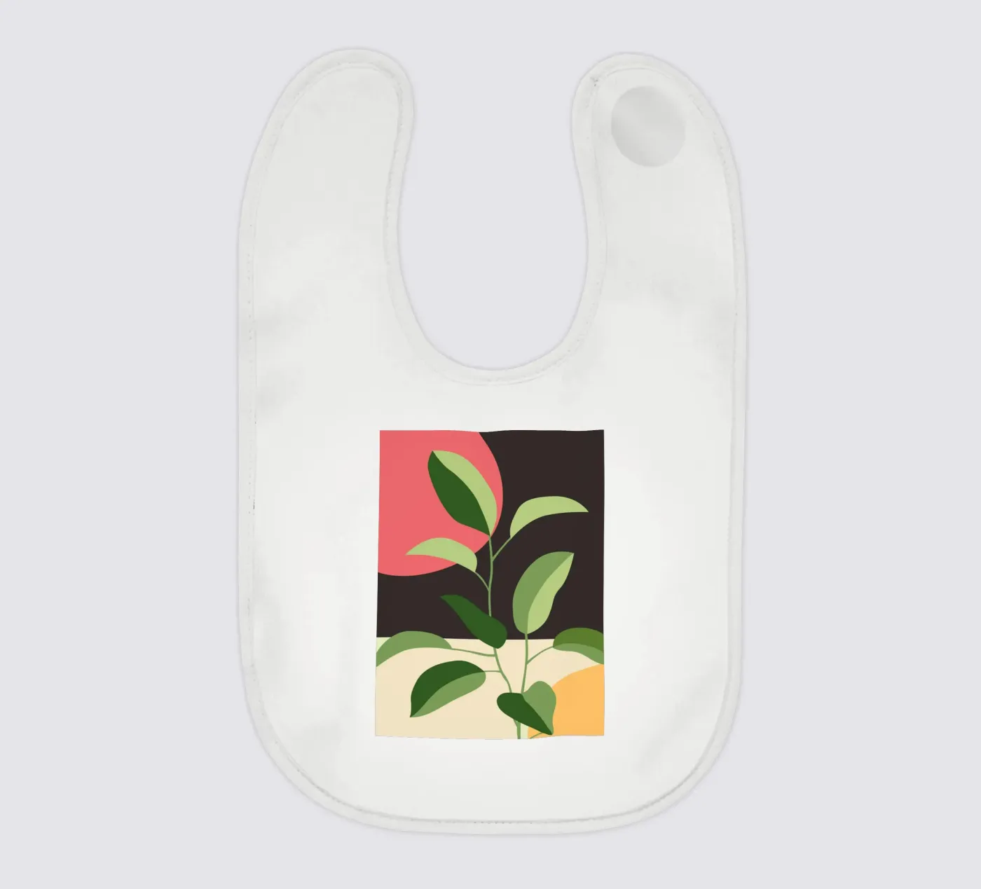 Leaves and Sun baby slabbetje van ThingDesign