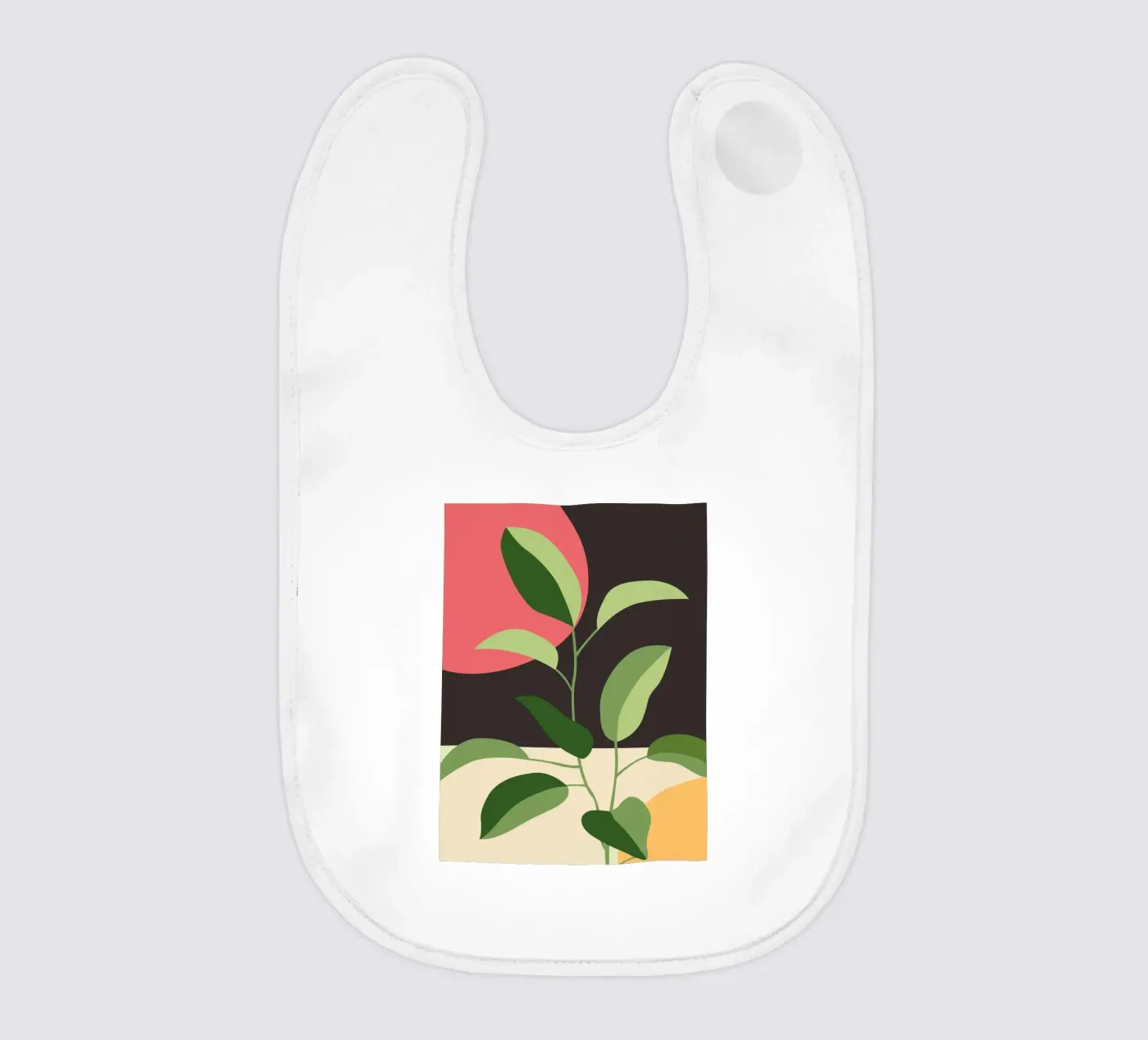 Leaves and Sun baby slabbetje van ThingDesign