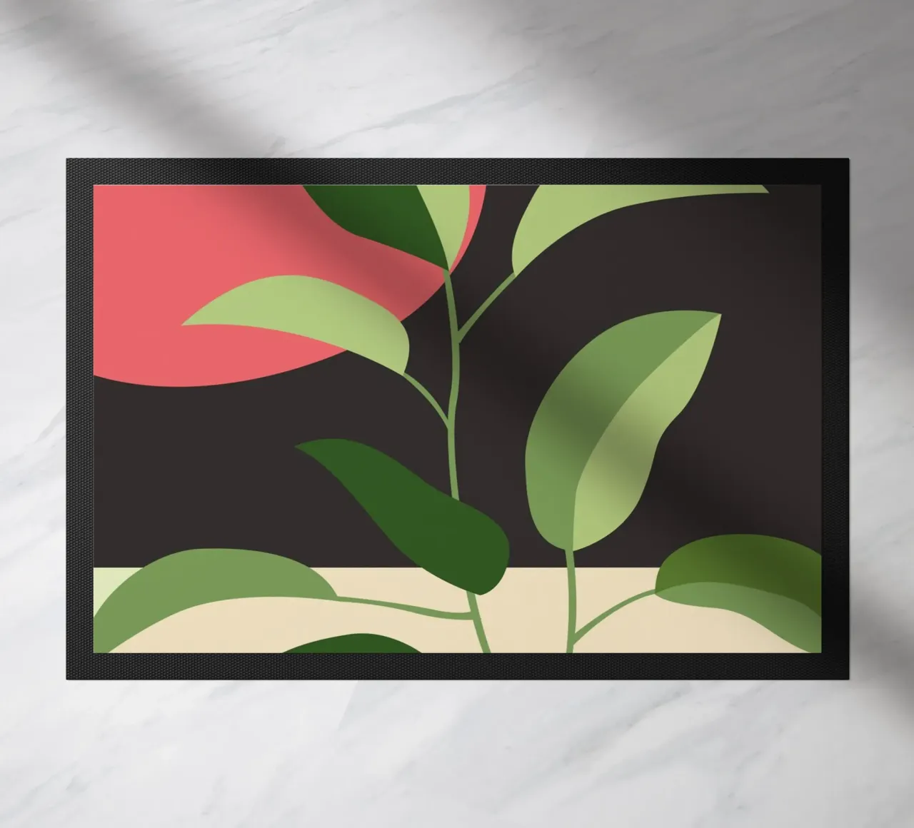 Foglie e sole zerbino da ThingDesign