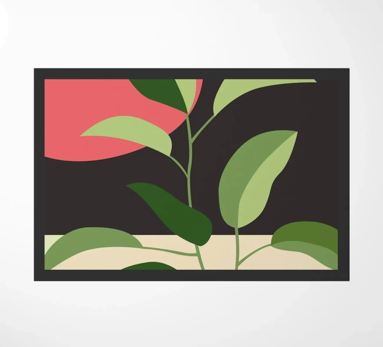 Foglie e sole zerbino da ThingDesign