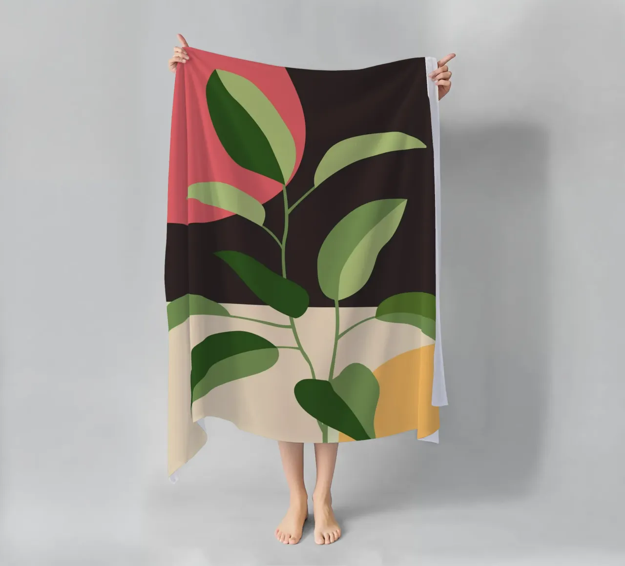 Leaves and Sun telo mare da ThingDesign