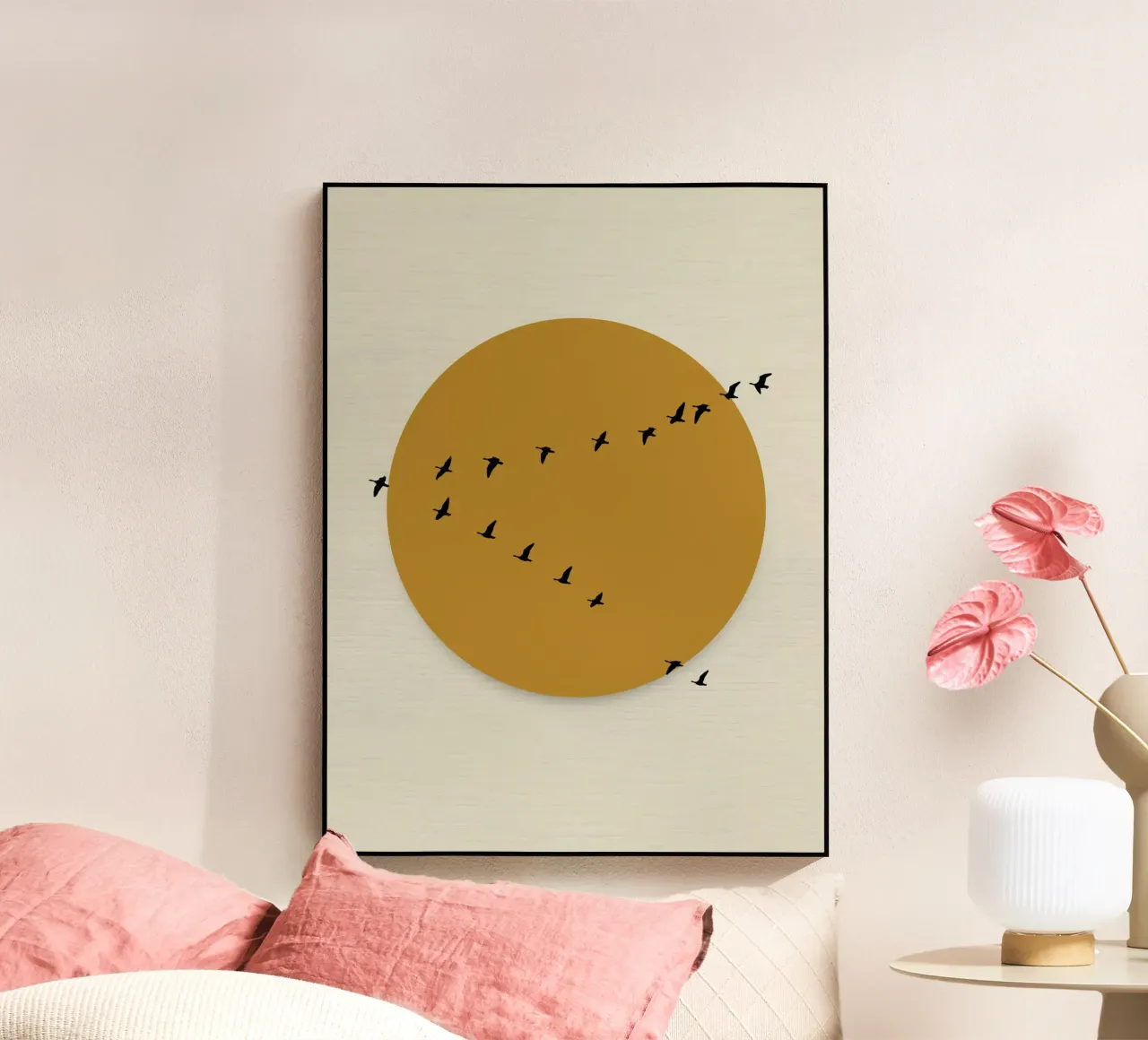 Transito dorato plexiglass da DesignArt