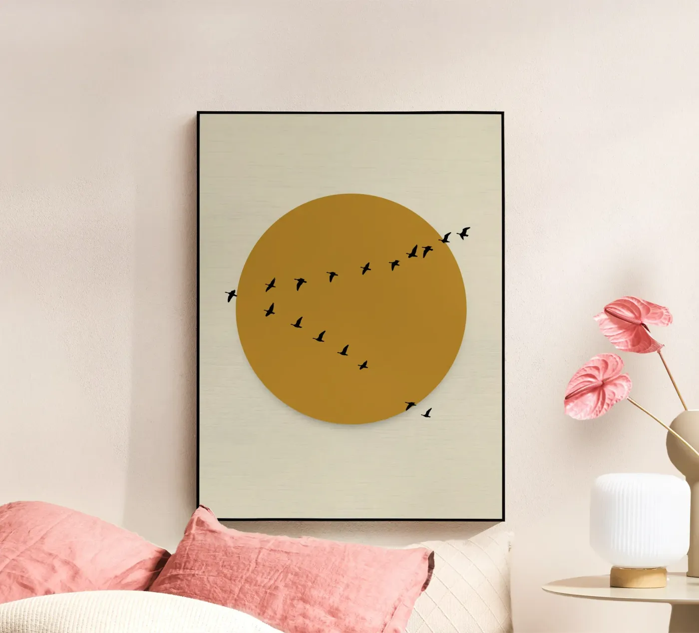 Transit doré plexiglas de DesignArt