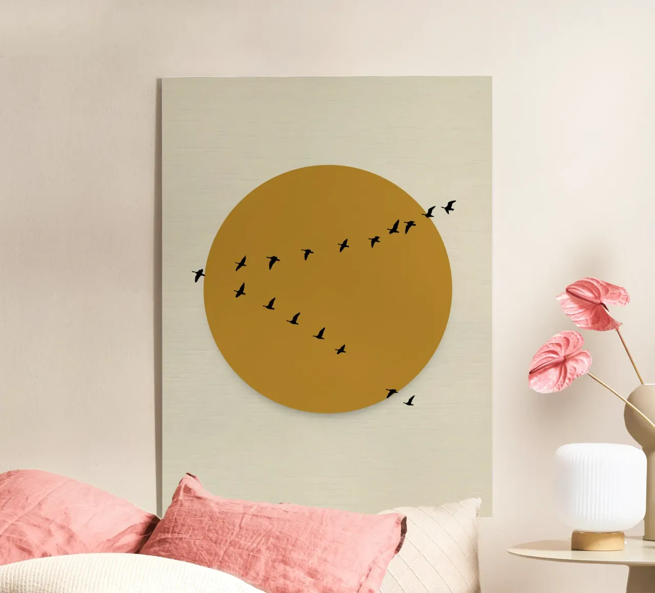 Transito dorato plexiglass da DesignArt