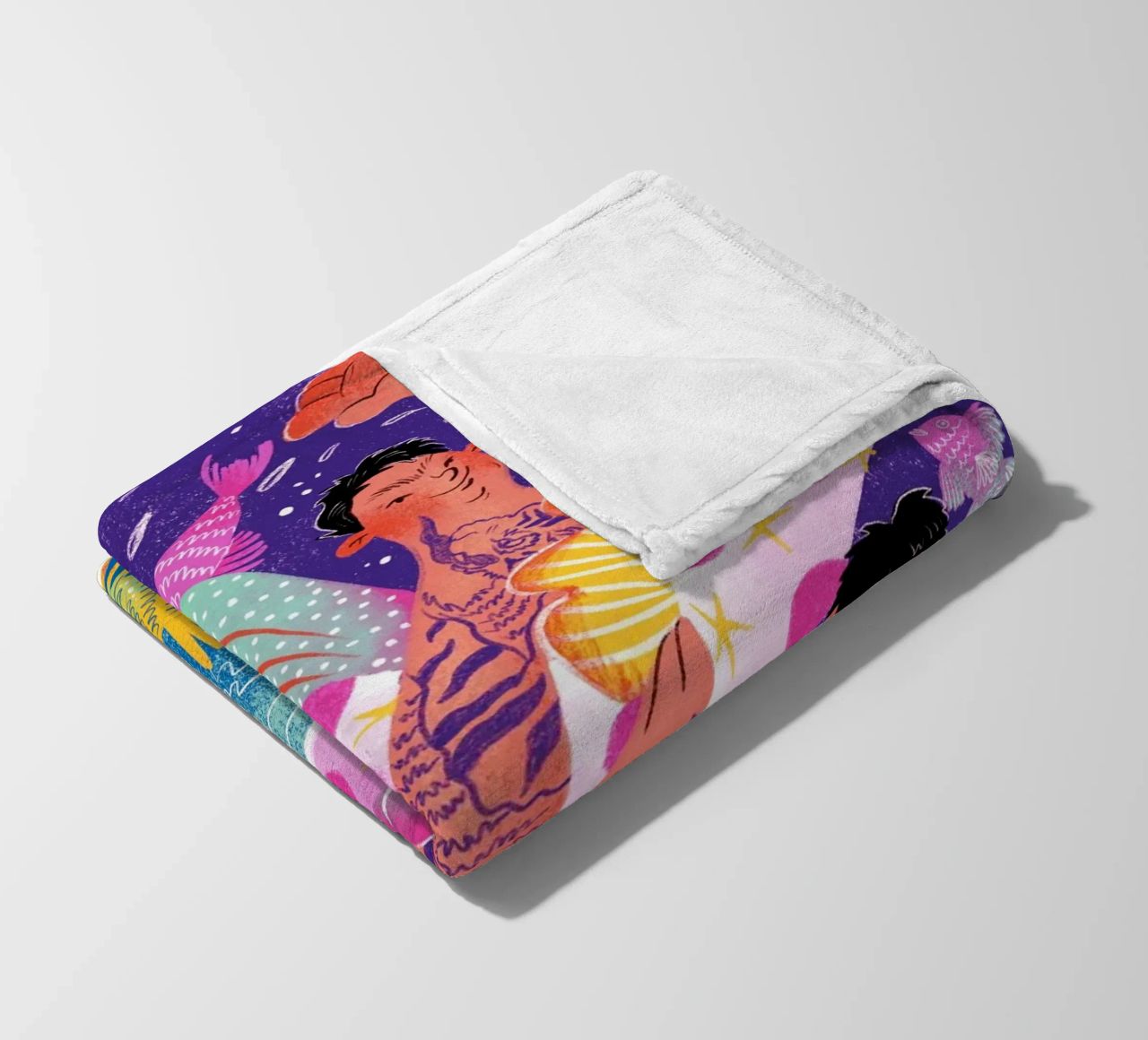 Three brothers and a unicorn float coperta in pile da Moira Scicluna Zahra