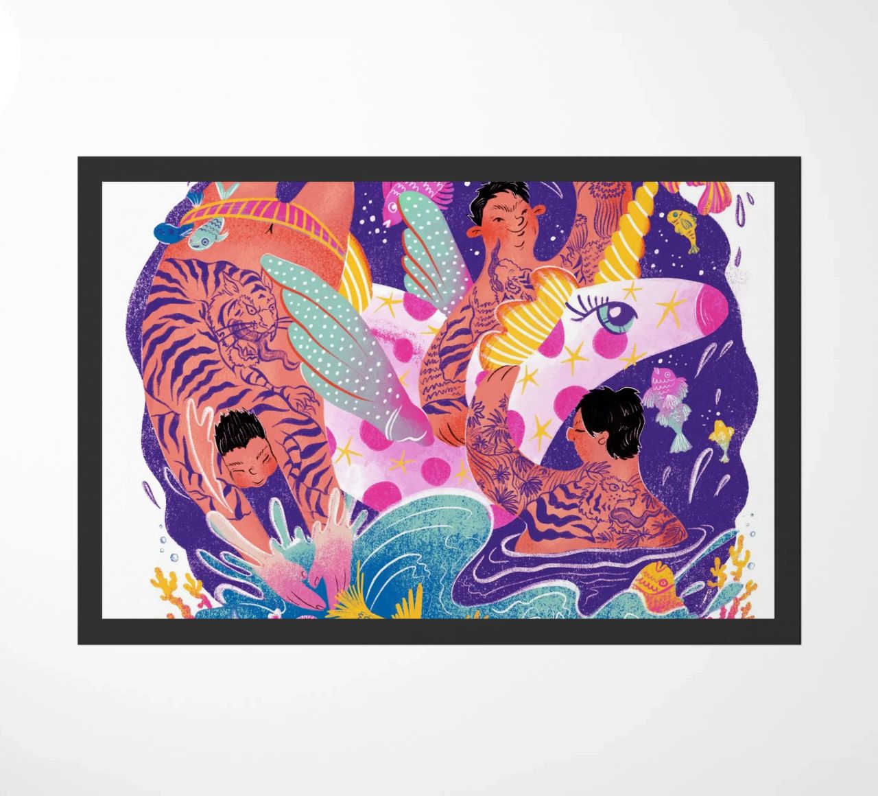 Three brothers and a unicorn float zerbino da Moira Scicluna Zahra