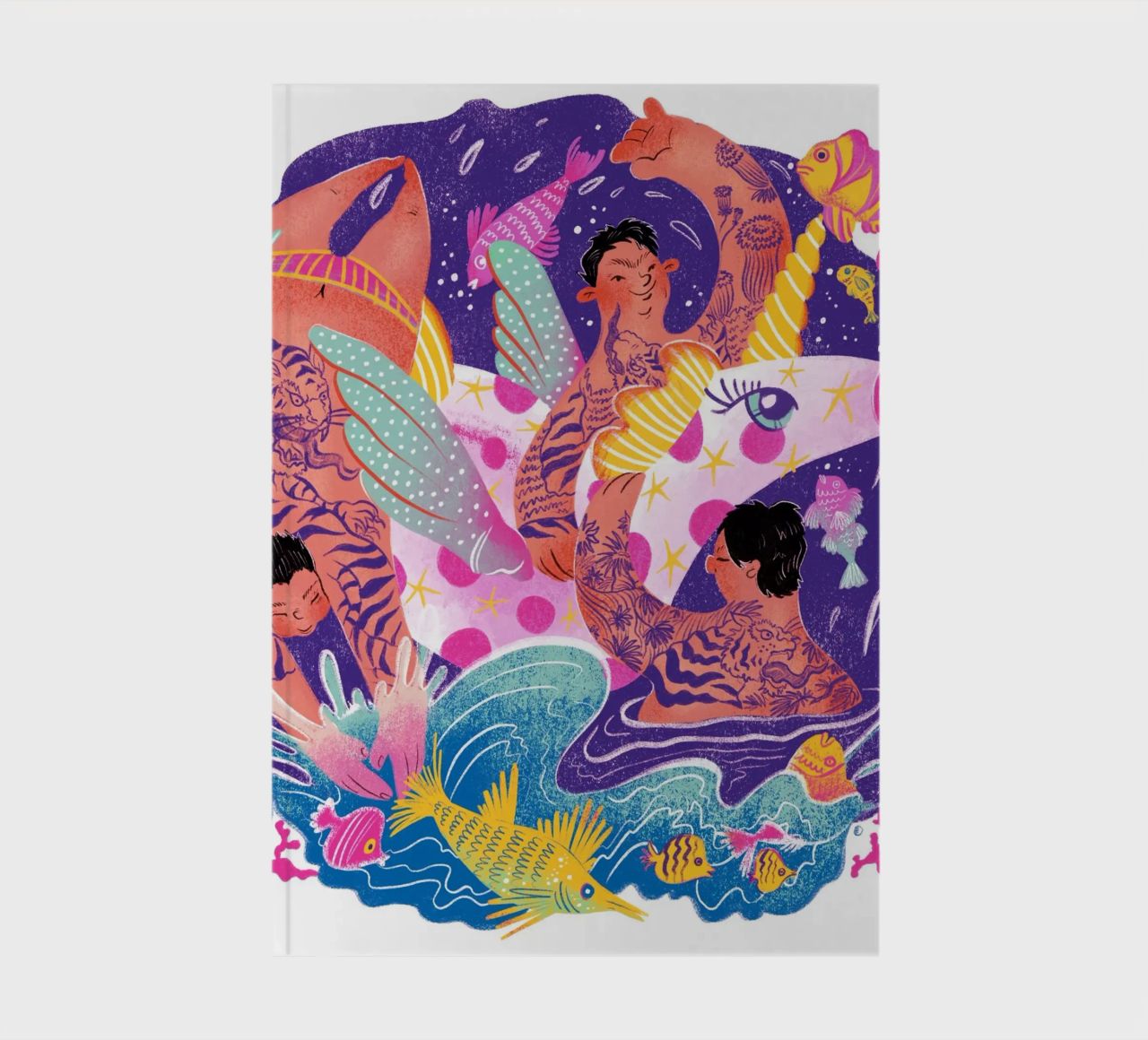Three brothers and a unicorn float carnet de notes de Moira Scicluna Zahra
