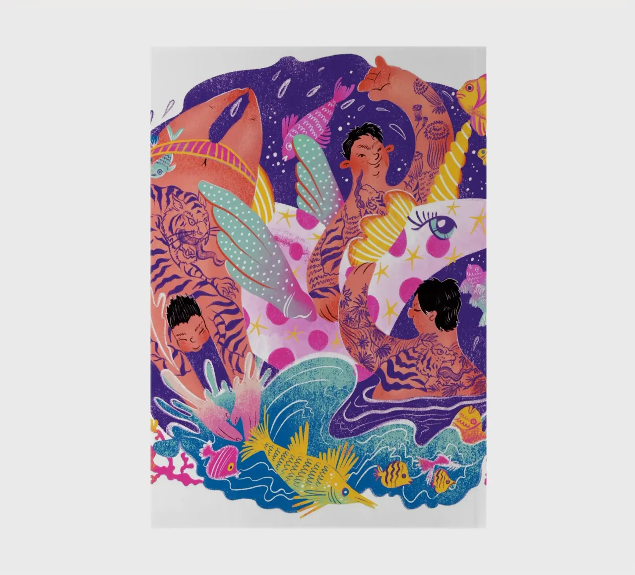 Three brothers and a unicorn float carnet de notes de Moira Scicluna Zahra