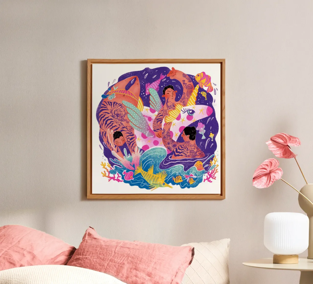 Three brothers and a unicorn float alluminio dibond da Moira Scicluna Zahra