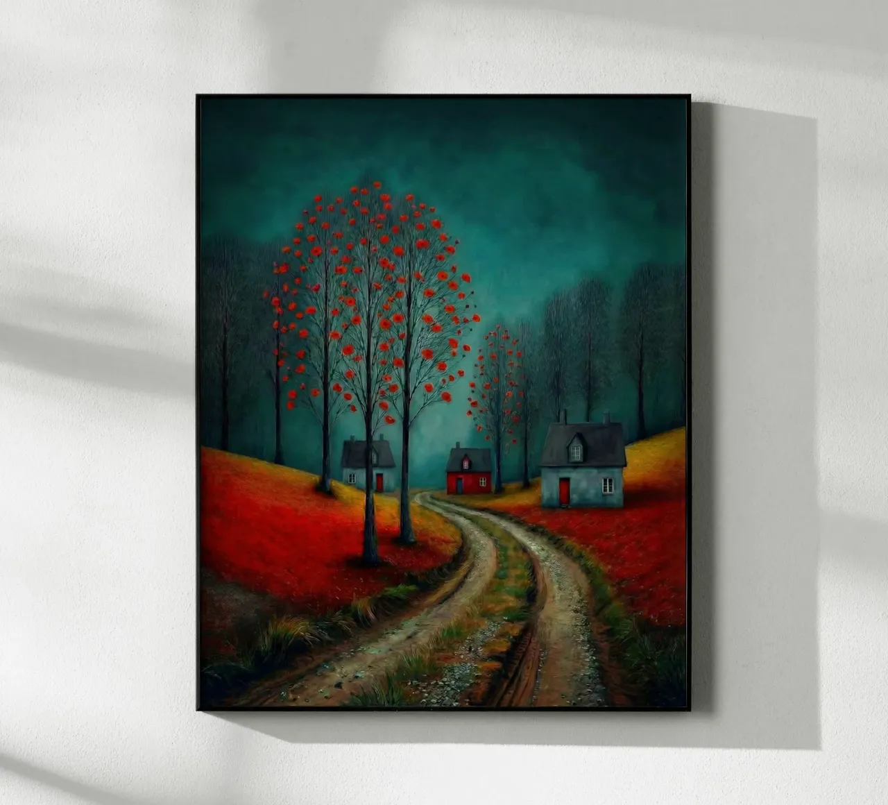 Stiller Pfad Acryl-Glas von vincenzomarzocchiartist