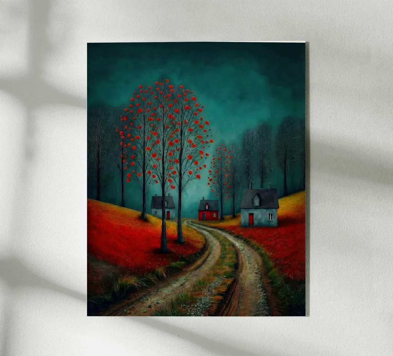 Stiller Pfad Acryl-Glas von vincenzomarzocchiartist