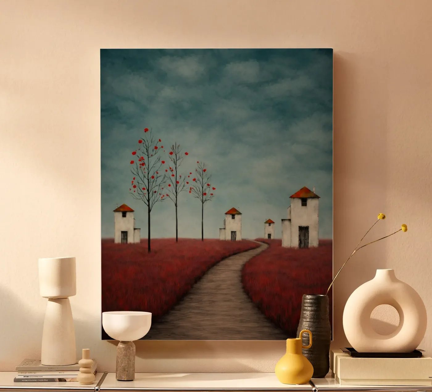 Case bianche tela da vincenzomarzocchiartist