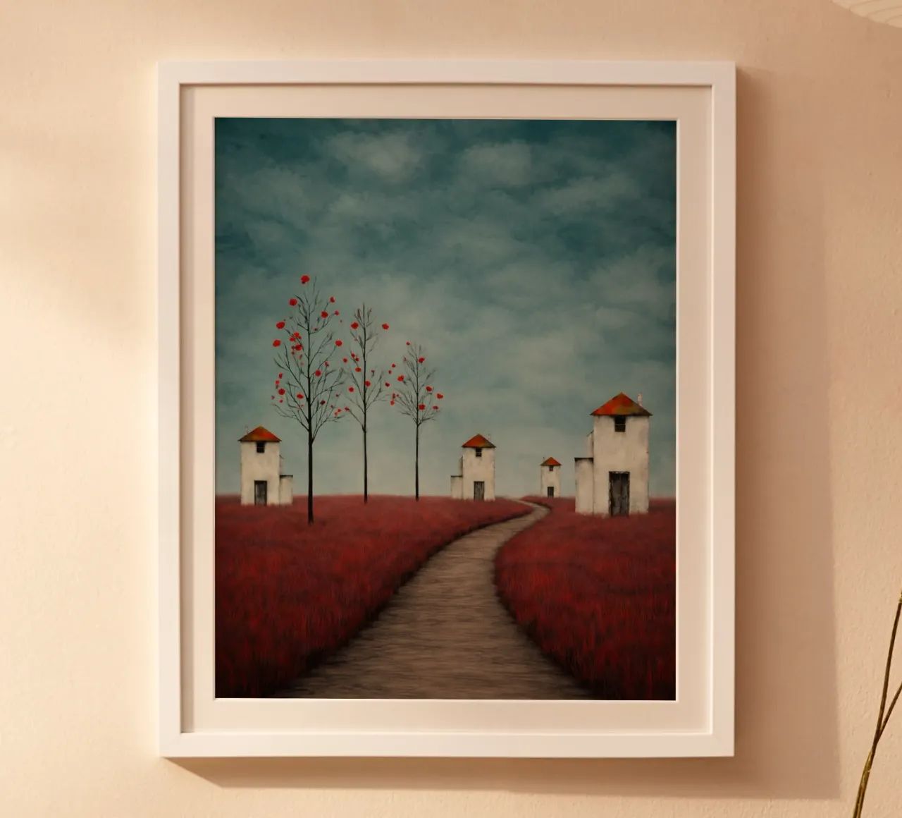 Case bianche poster da vincenzomarzocchiartist