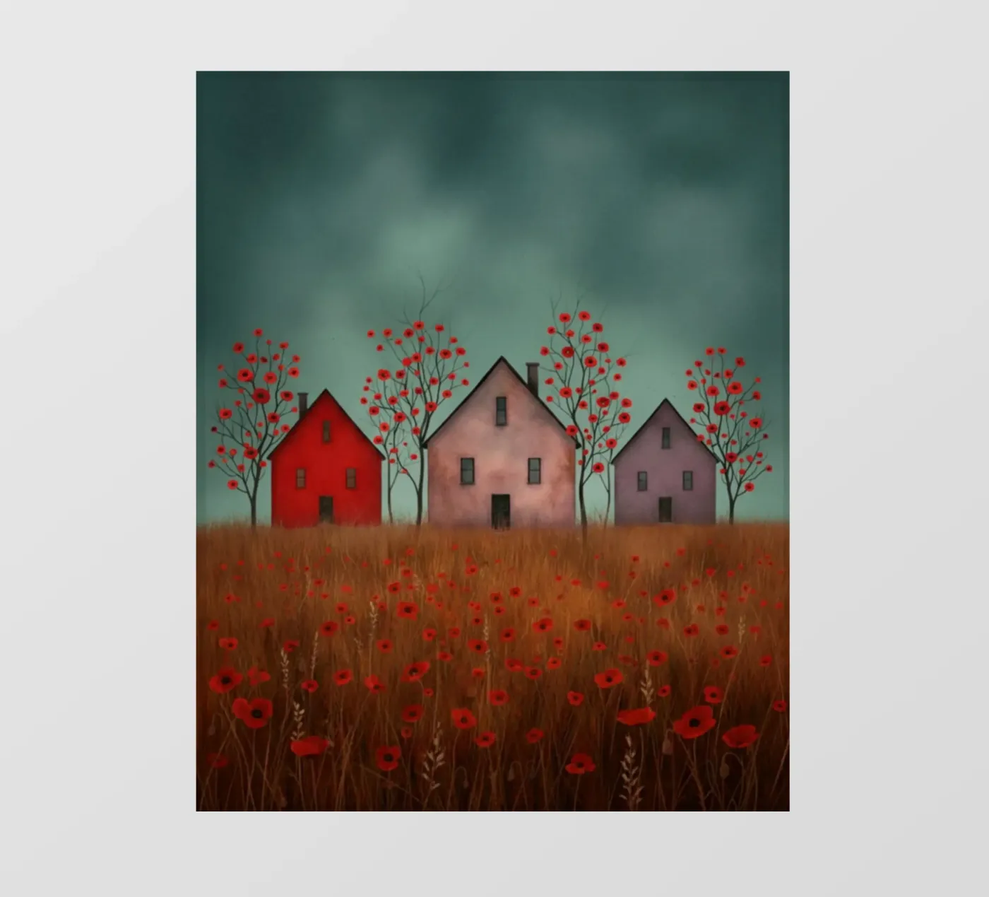 Three Houses fotobehang van vincenzomarzocchiartist