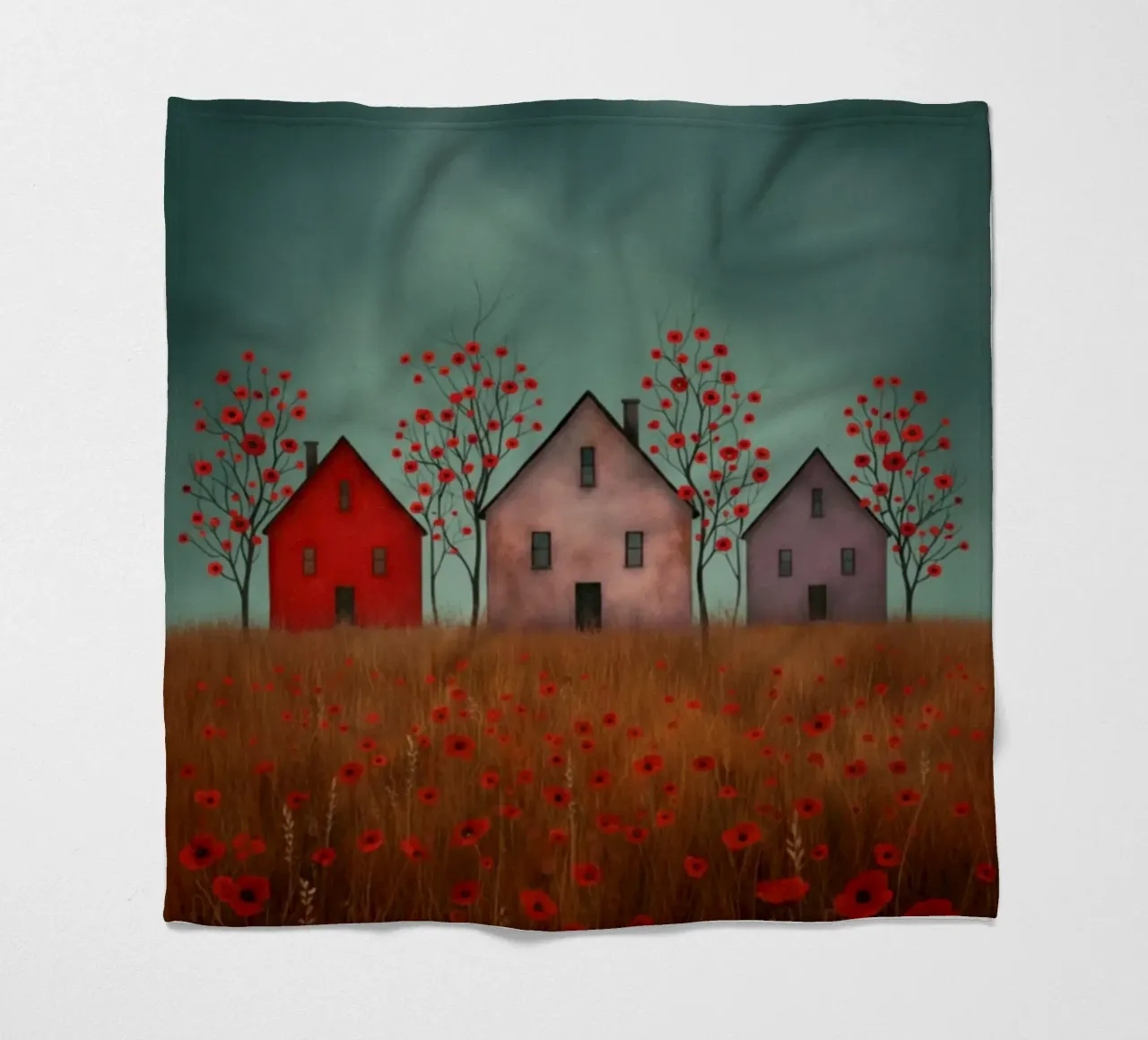 Three Houses fleecedeken van vincenzomarzocchiartist