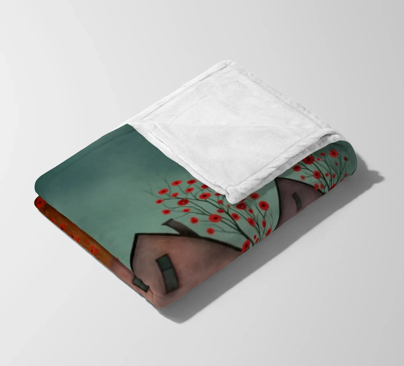 Three Houses Fleecedecke von vincenzomarzocchiartist