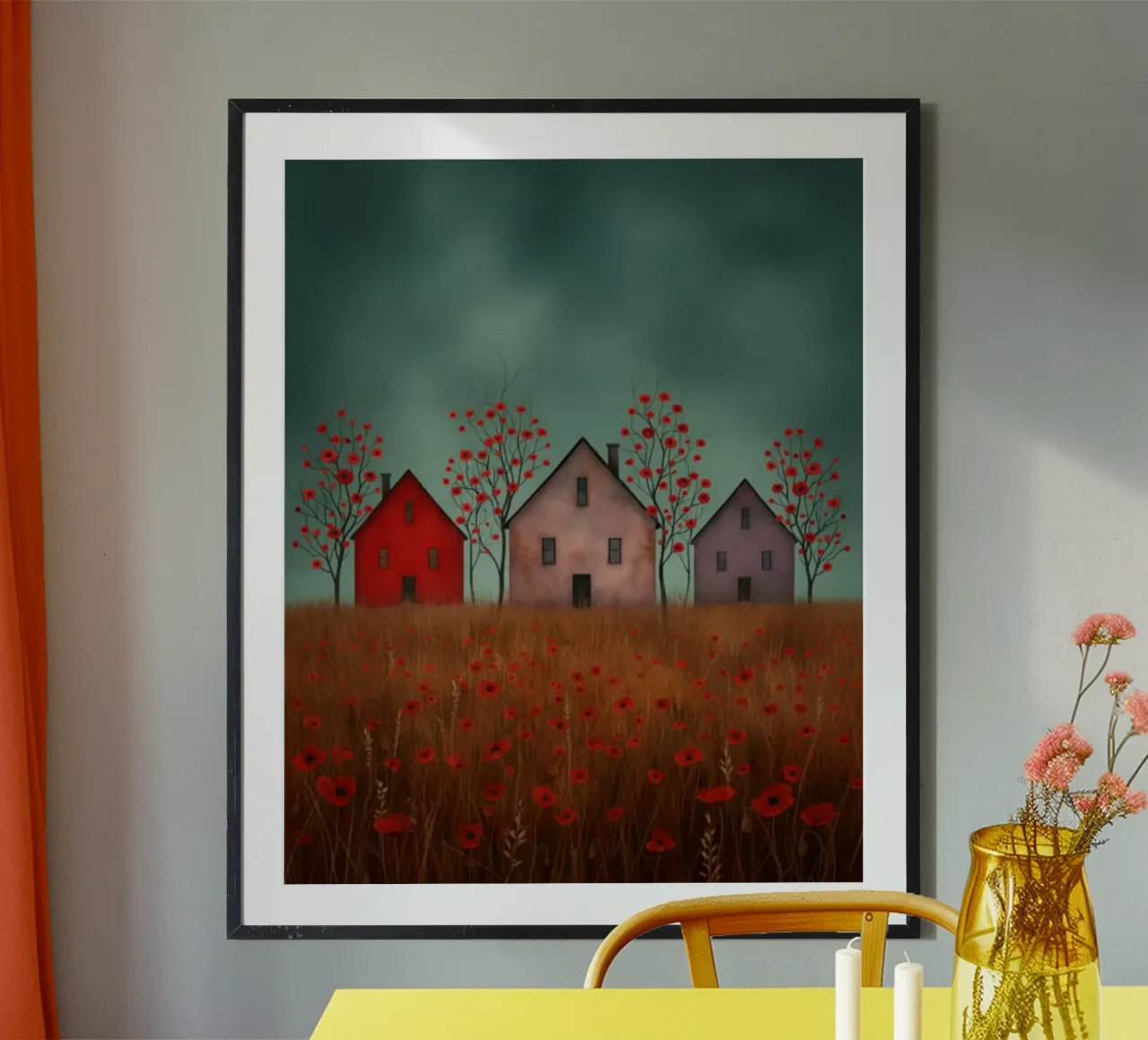 Three Houses poster de vincenzomarzocchiartist