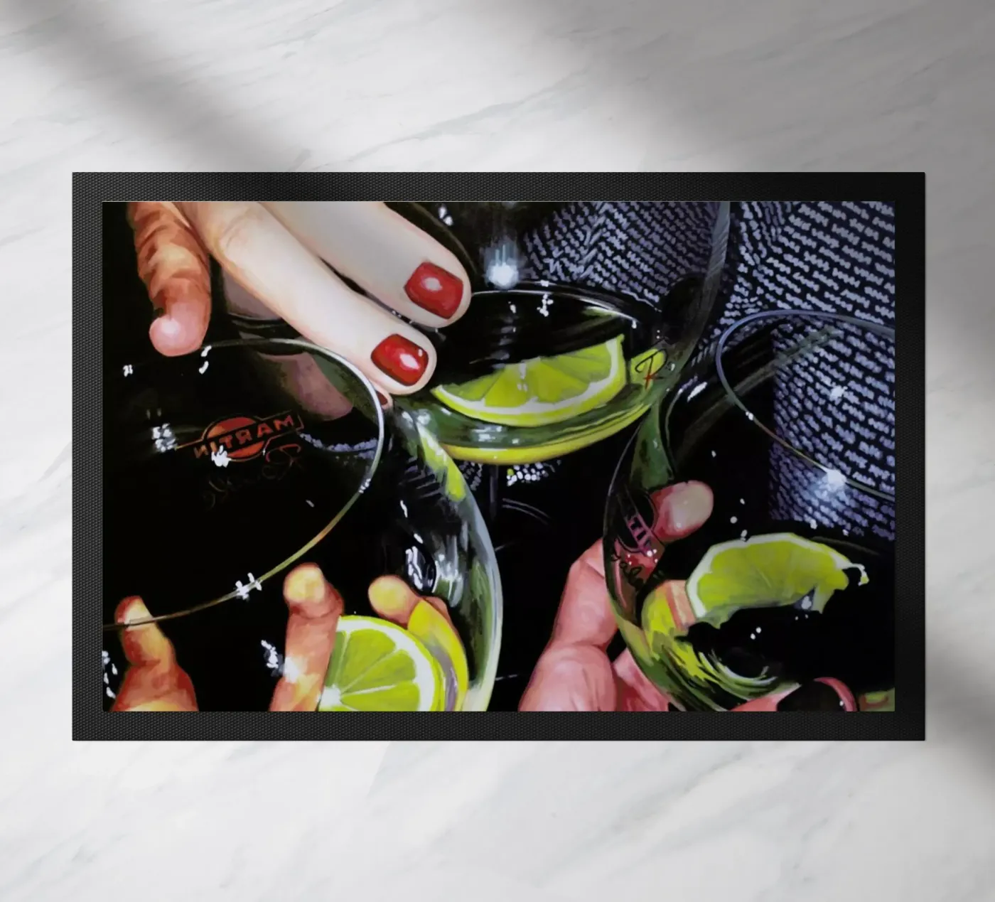 Martini doormat by Jérôme Romain