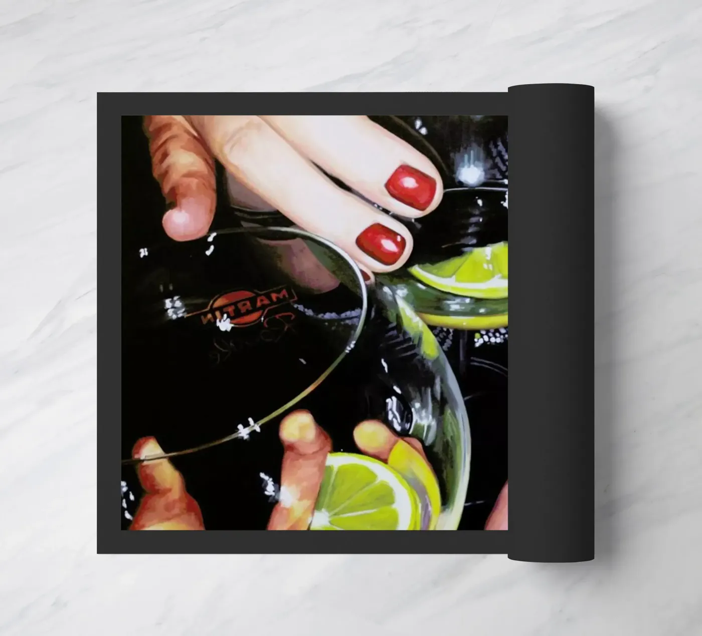 Martini doormat by Jérôme Romain