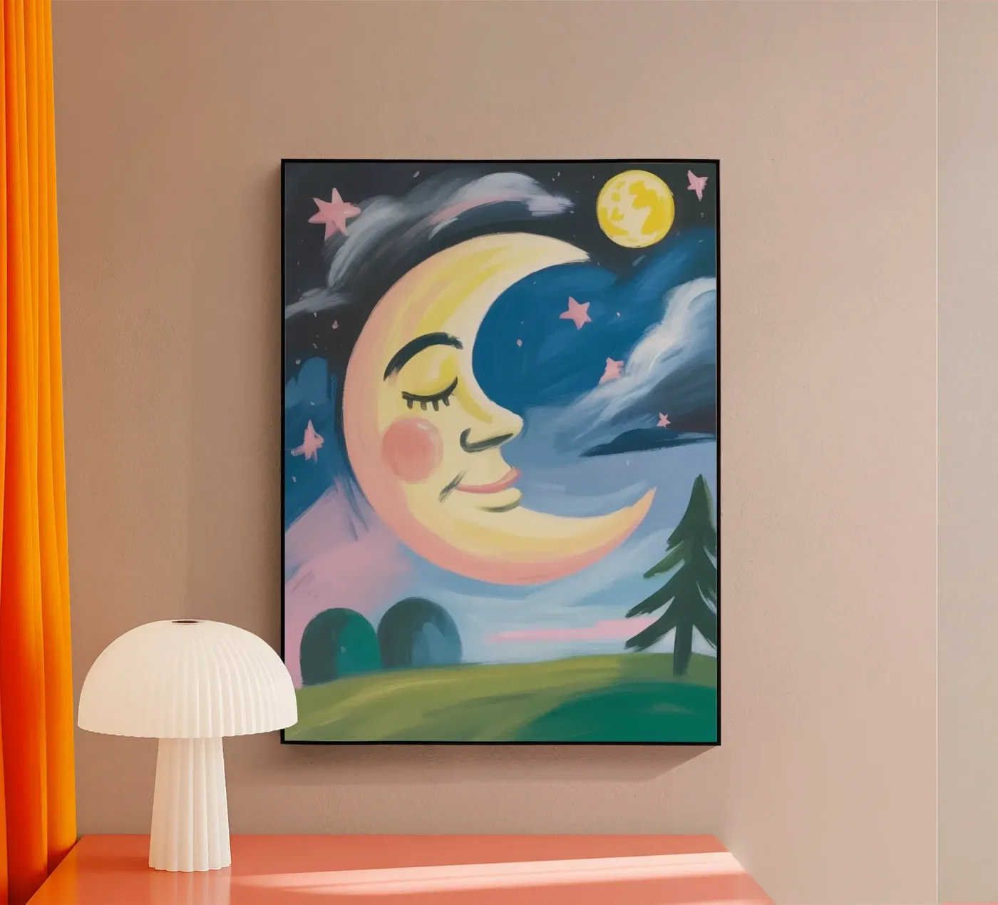 SMILING MOON plexiglass da FELICIA