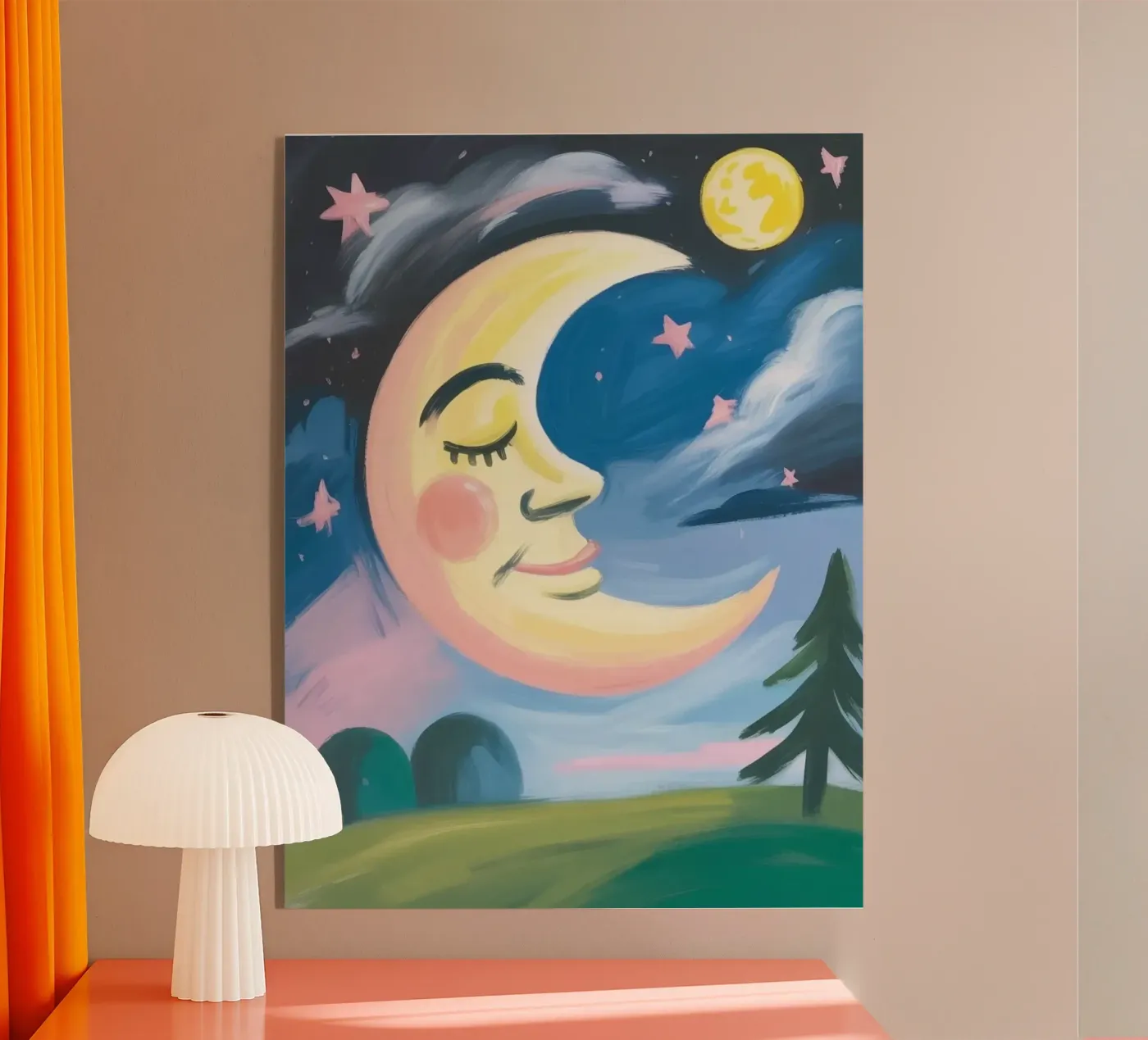 SMILING MOON plexiglass da FELICIA