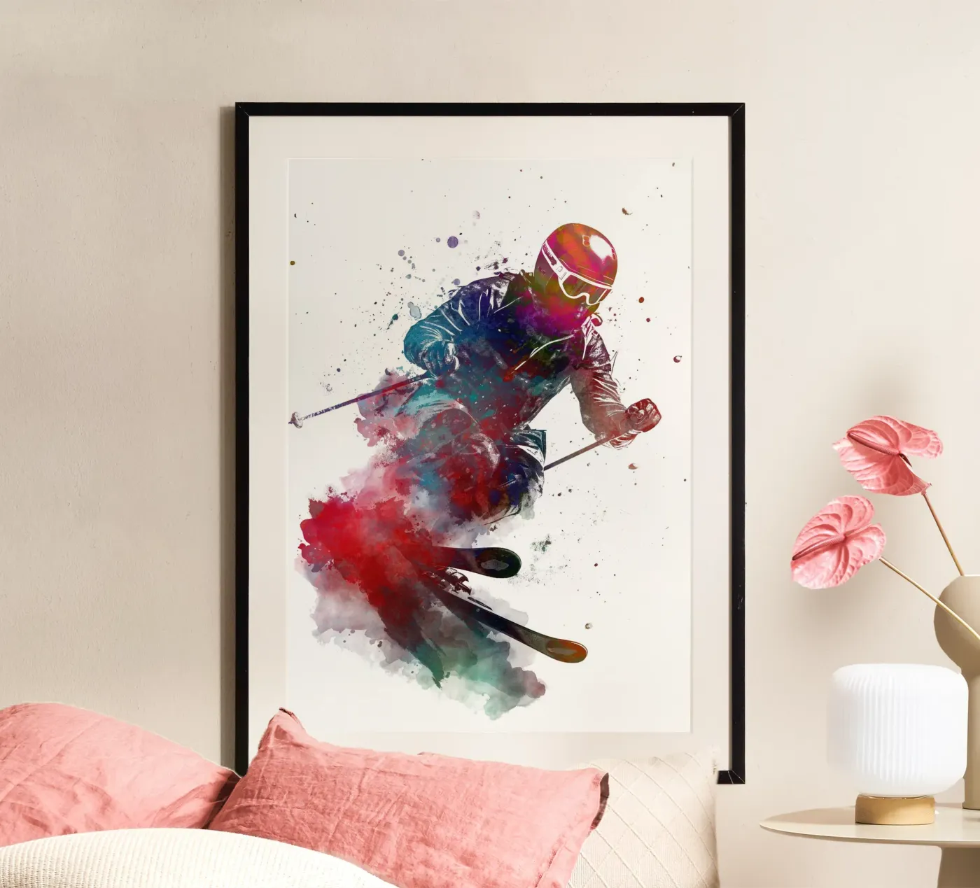 Ski sport art poster de SPORTS
