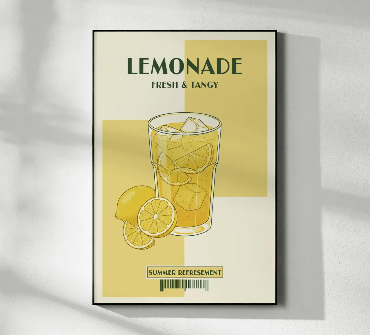 Lemonade poster acrylic glass by Tasty Colors