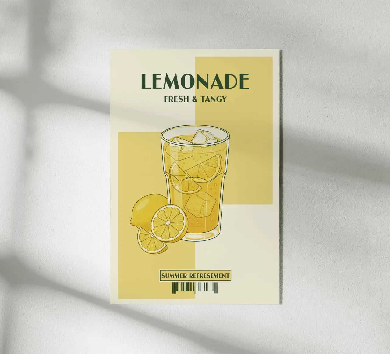 Lemonade poster plexiglass da Tasty Colors