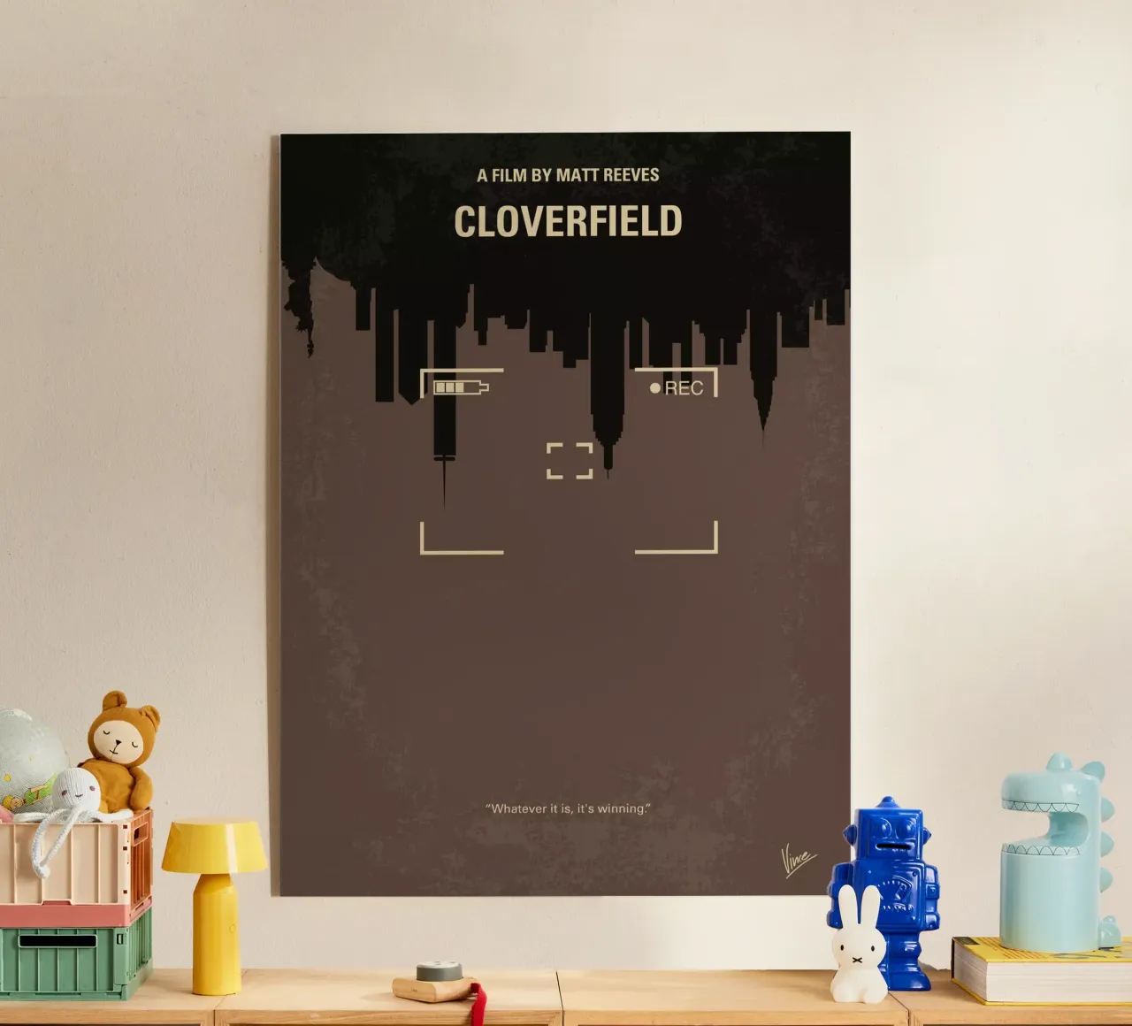 No203 My Cloverfield minimal movie poster plexiglass da Chungkong