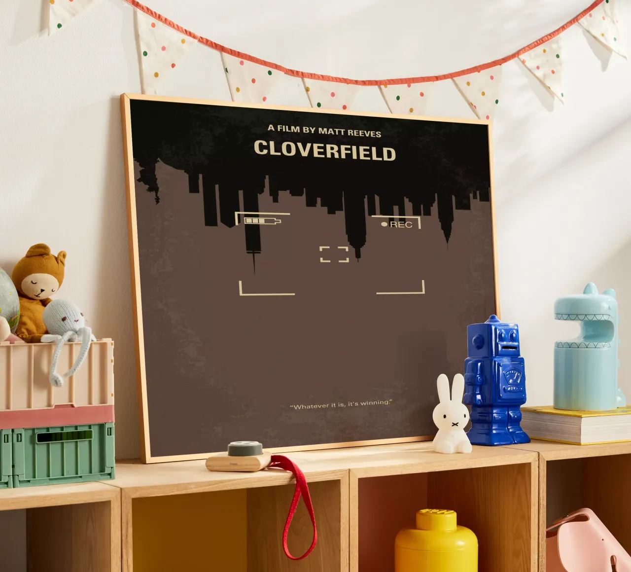 No203 My Cloverfield minimal movie poster carta hahnemühle da Chungkong