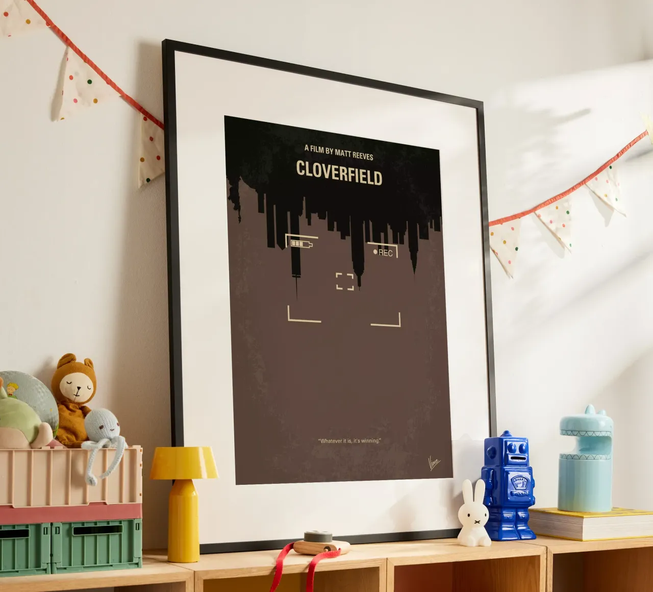 No203 My Cloverfield minimal movie poster carta hahnemühle da Chungkong