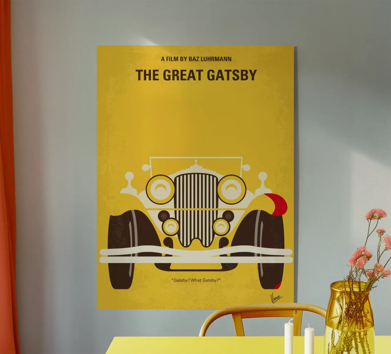 No206 My The Great Gatsby minimal movie poster plexiglass da Chungkong