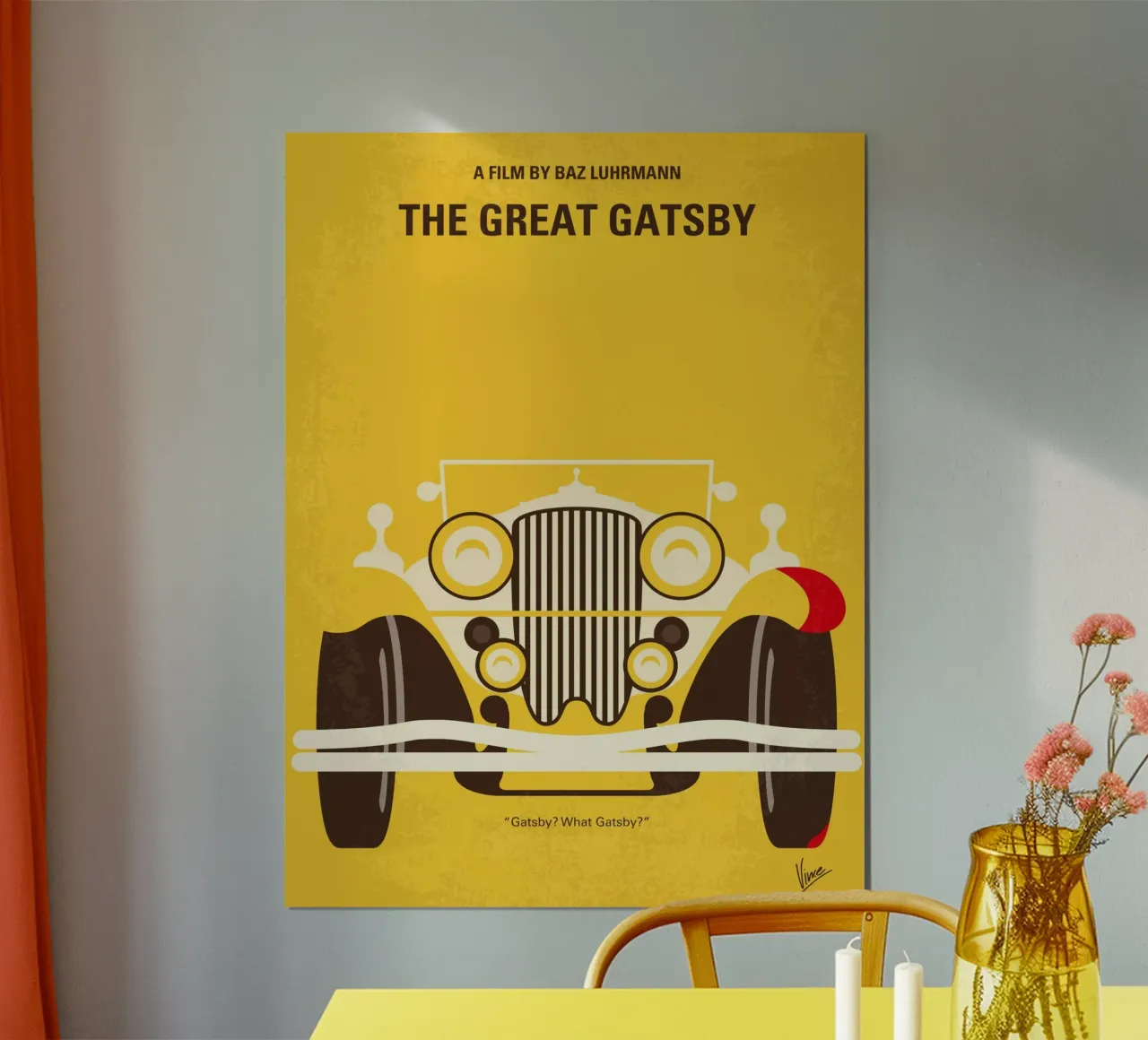 No206 My The Great Gatsby minimal movie poster carta hahnemühle da Chungkong