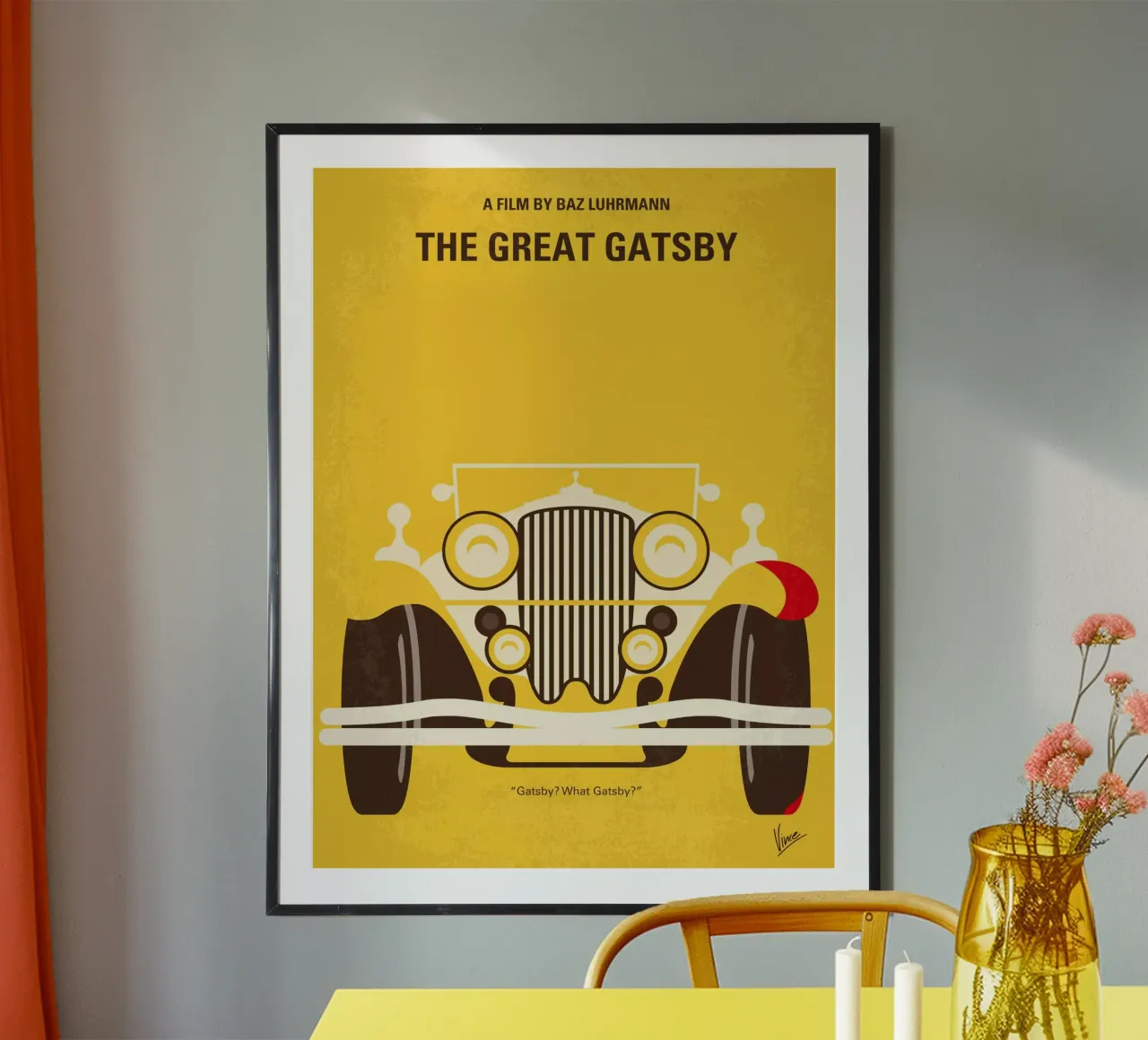 No206 My The Great Gatsby minimal movie poster carta hahnemühle da Chungkong