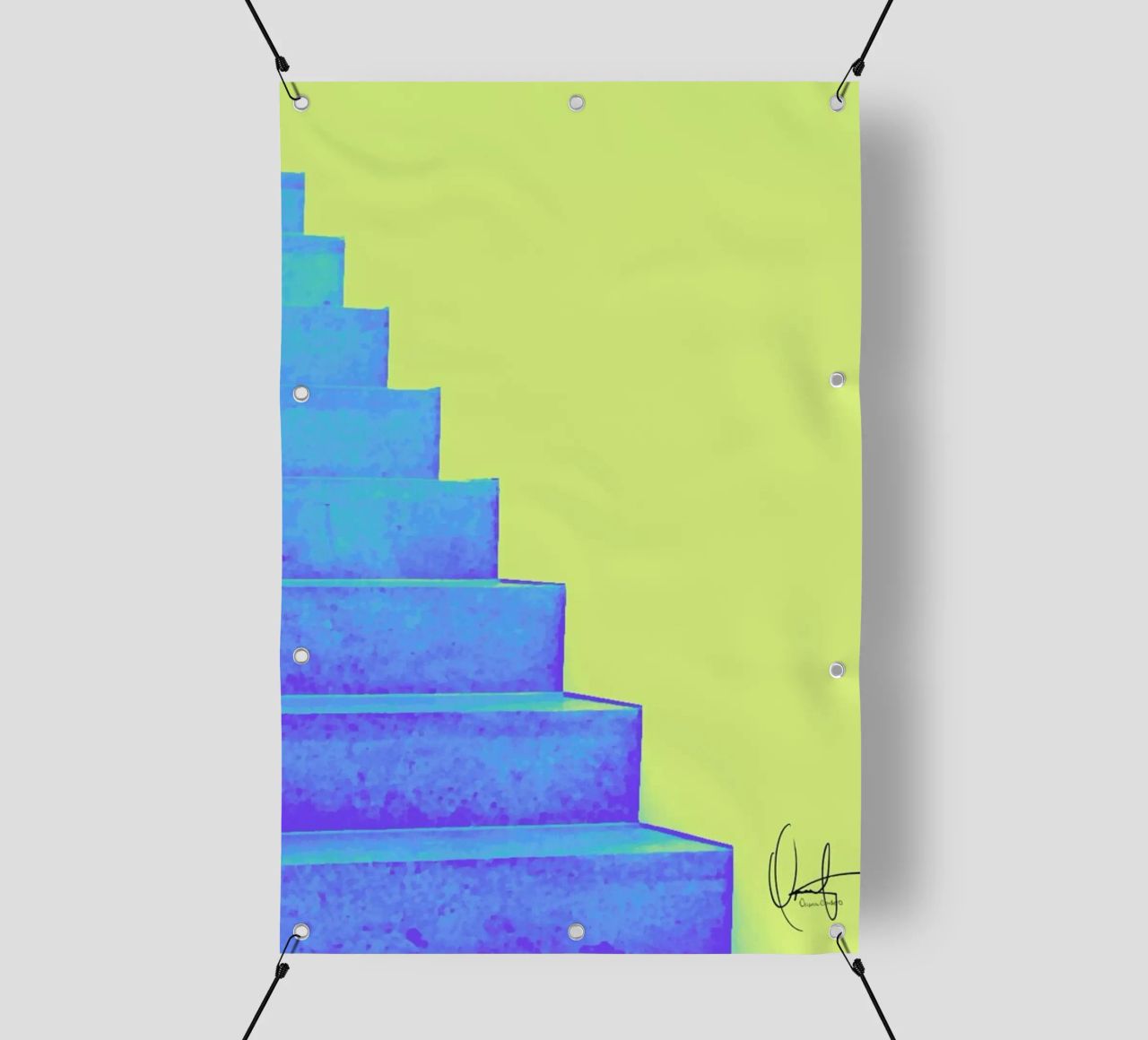 Santorini telo in pvc da Xchange Art Studio