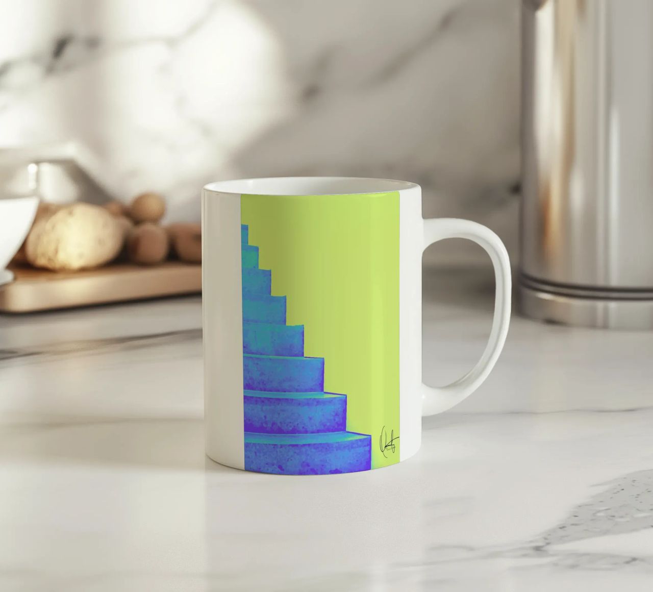 Santorini tazza in ceramica da Xchange Art Studio