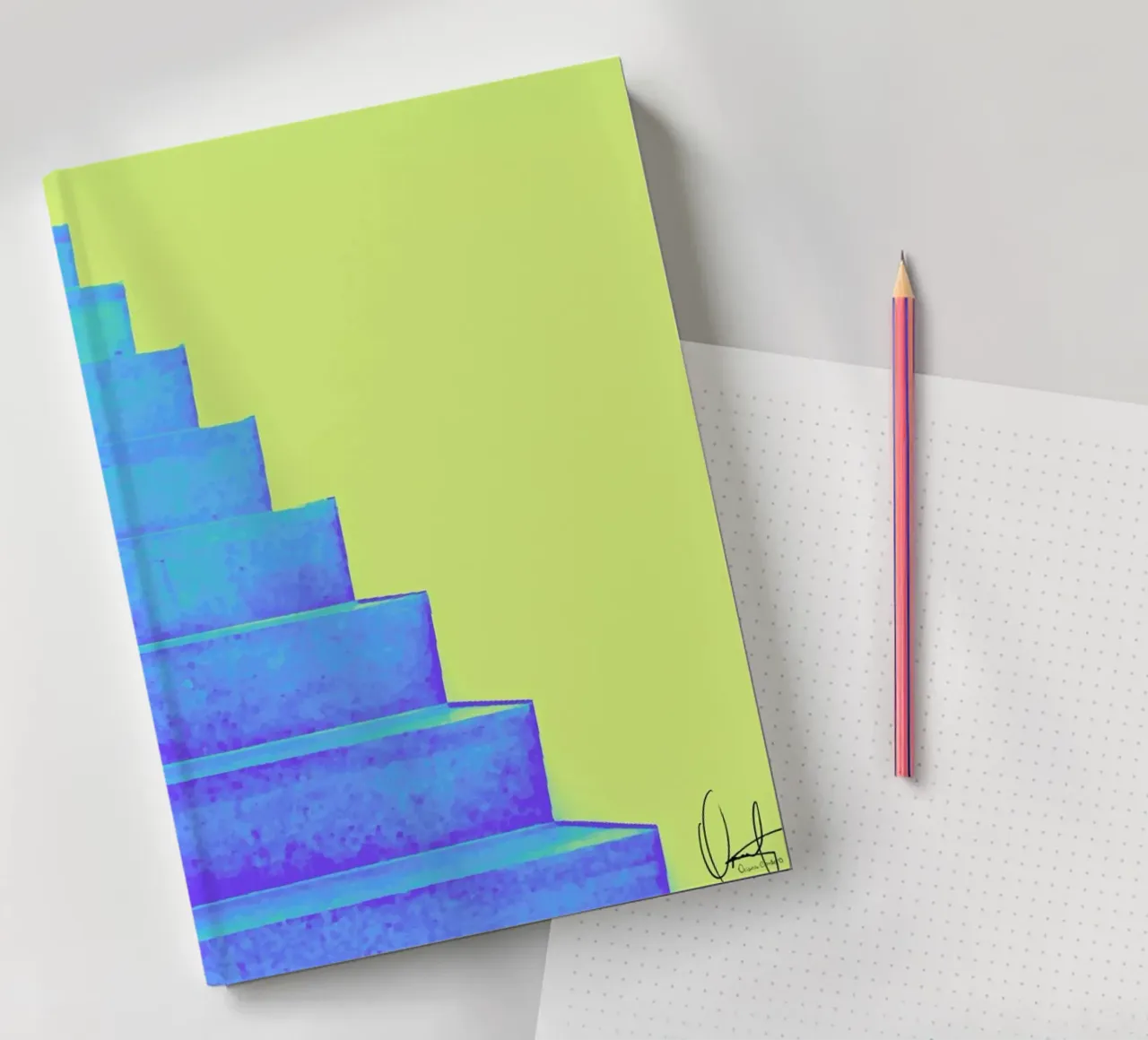 Santorini notebook by Xchange Art Studio
