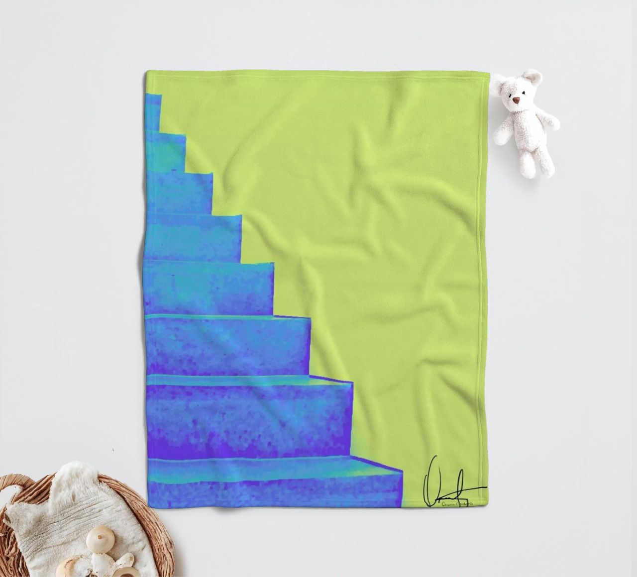 Santorini coperta in pile da Xchange Art Studio