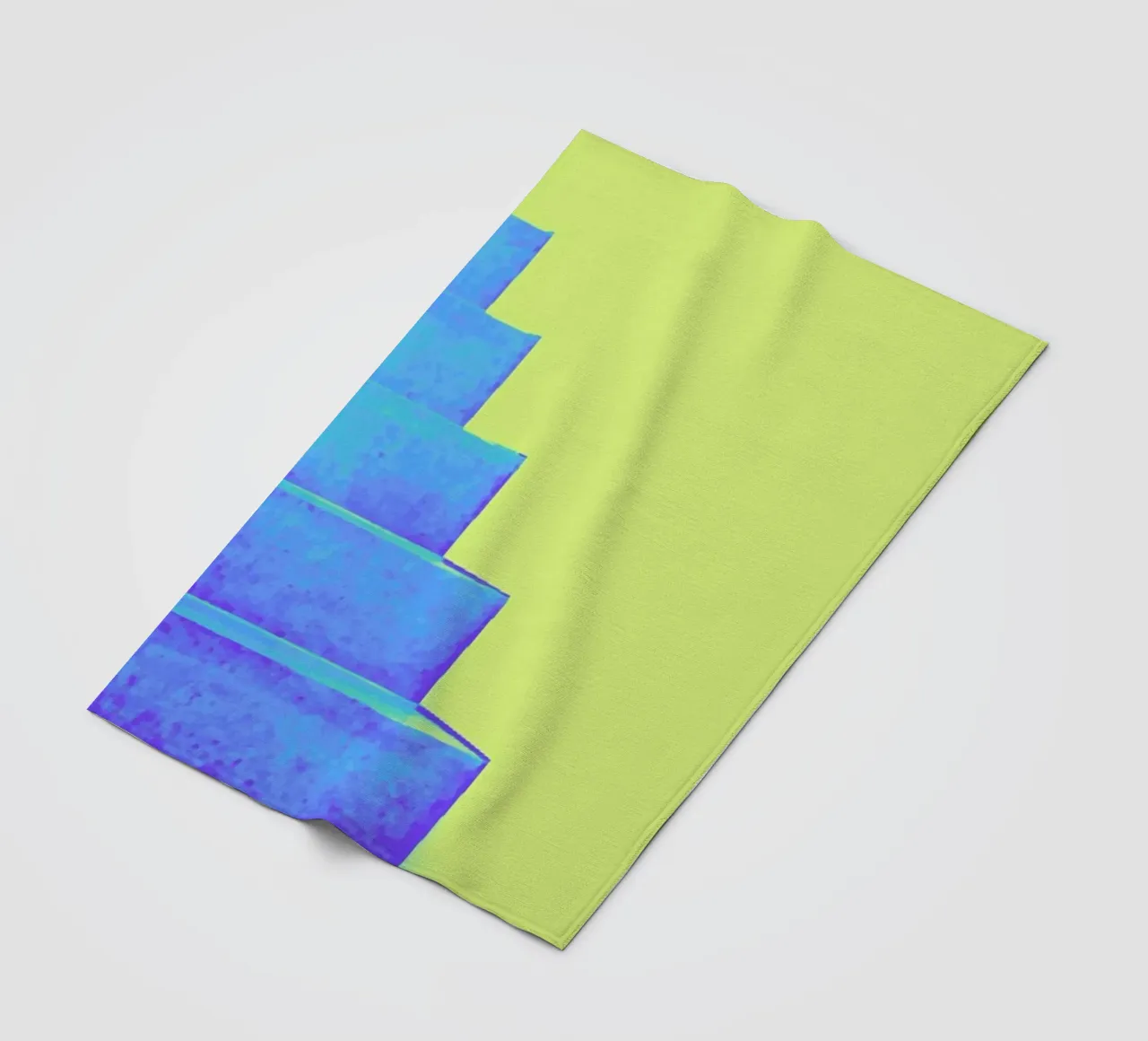 Santorini fleece blanket by Xchange Art Studio