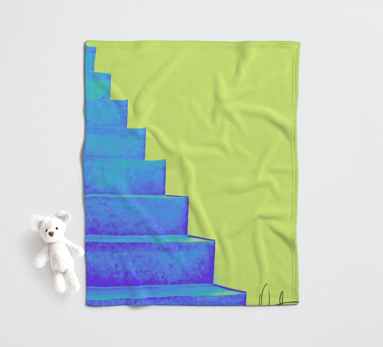 Santorini coperta in pile da Xchange Art Studio