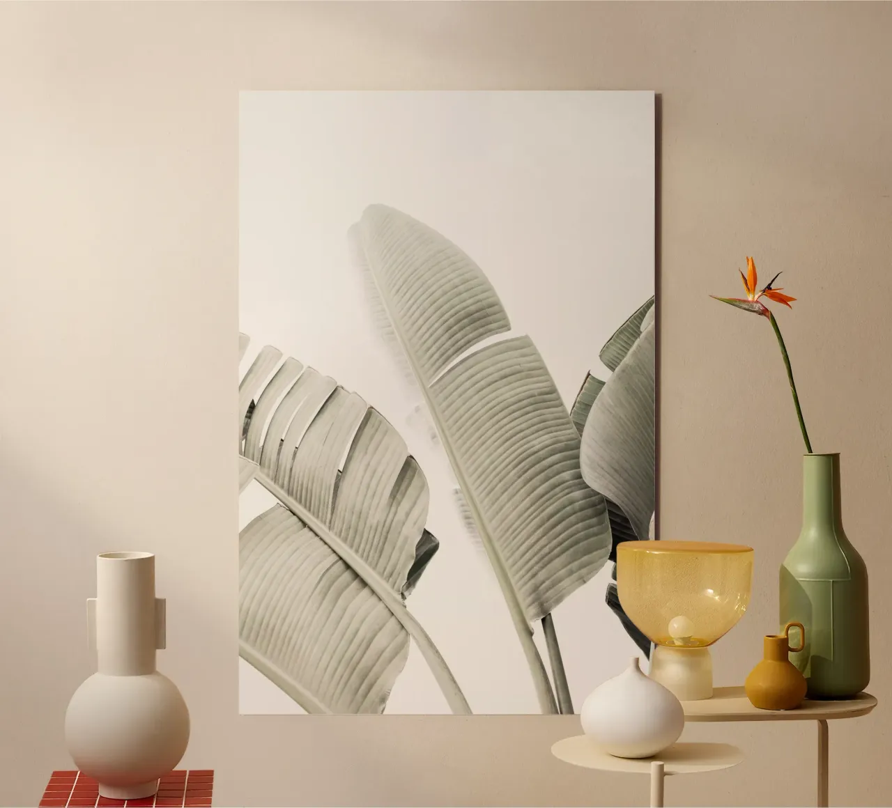 Foglia di banano II alluminio dibond da Kathrin Pienaar