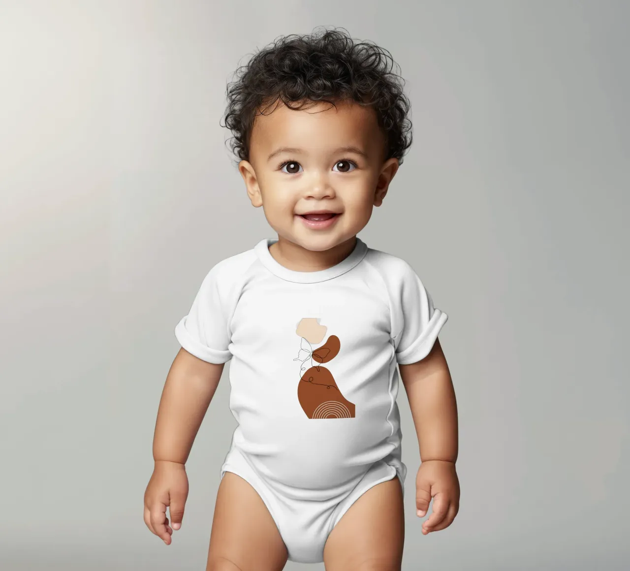 Farfalla minimalista body neonato maniche corte da YSV MINIMALIST