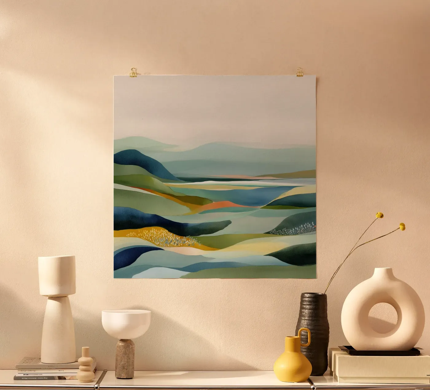 Horizon Study Blue poster da softsoul
