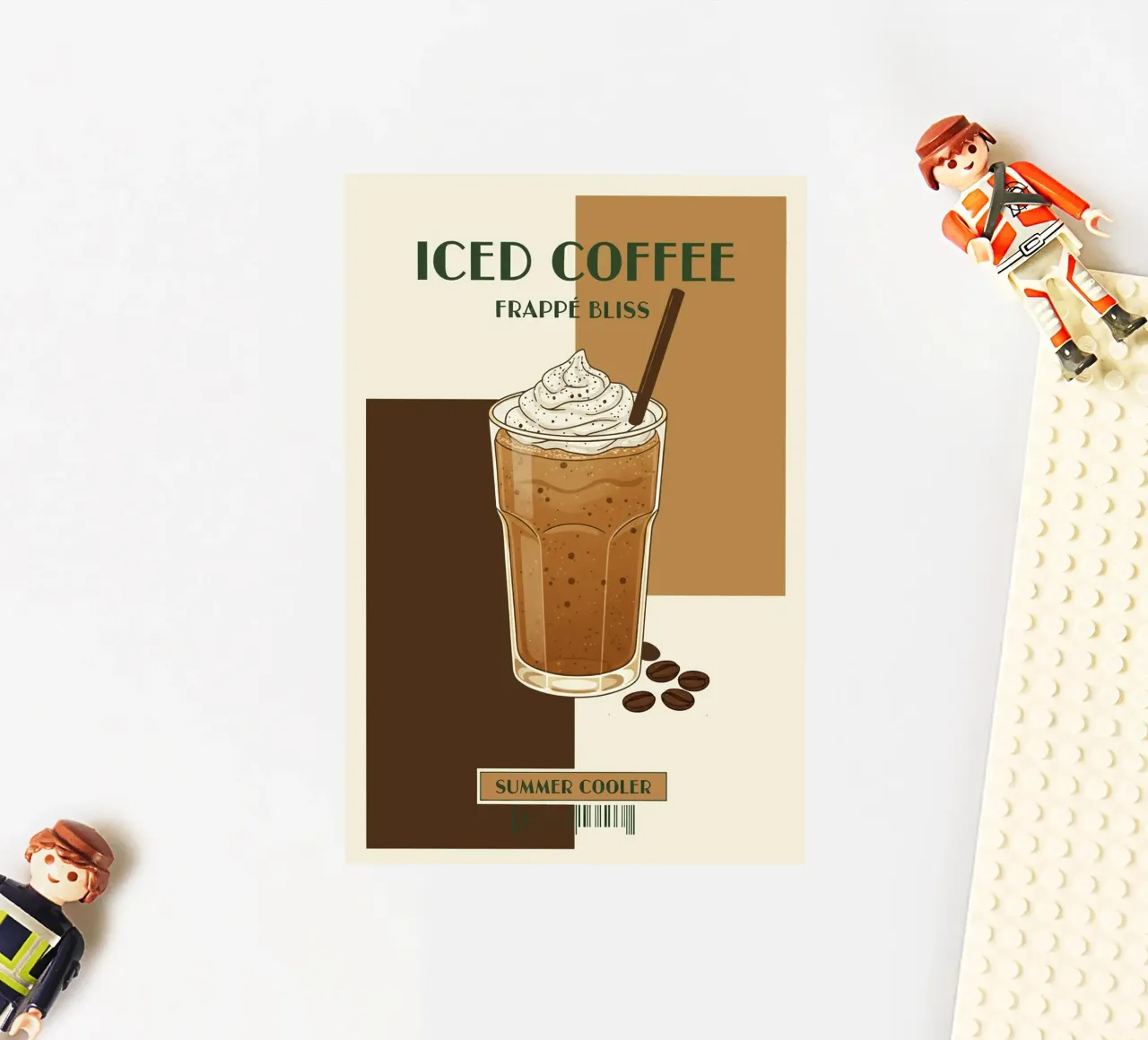 caffè freddo adesivo da Tasty Colors