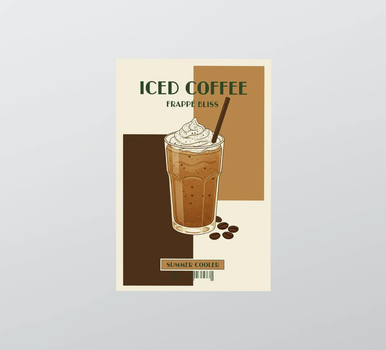 caffè freddo adesivo da Tasty Colors