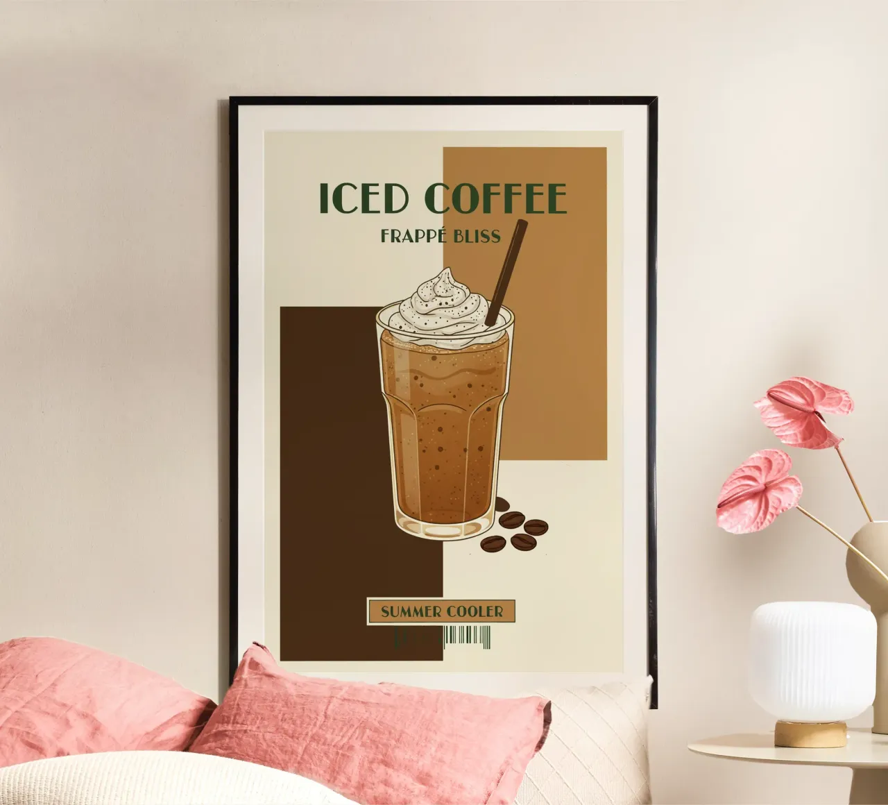 caffè freddo poster da Tasty Colors