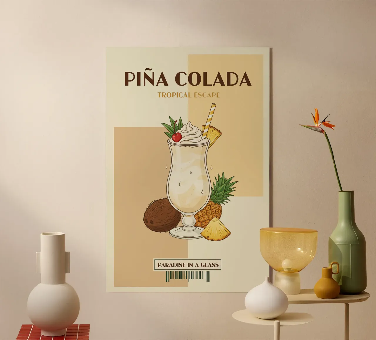 Pina colada plexiglass da Tasty Colors