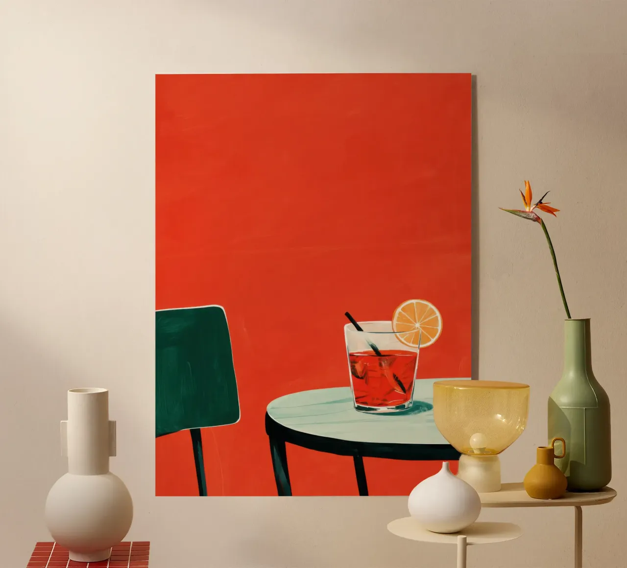 Aperitivo in Red plexiglass da michi