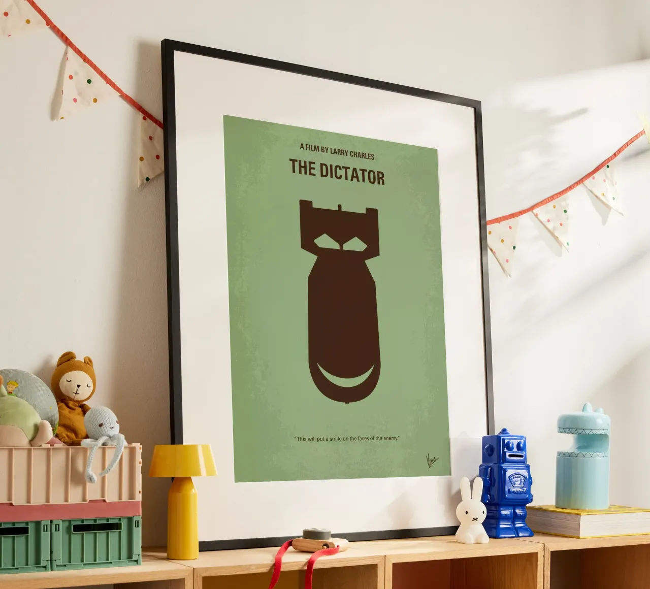 No212 My The Dictator minimal movie poster poster con telaio in legno da Chungkong