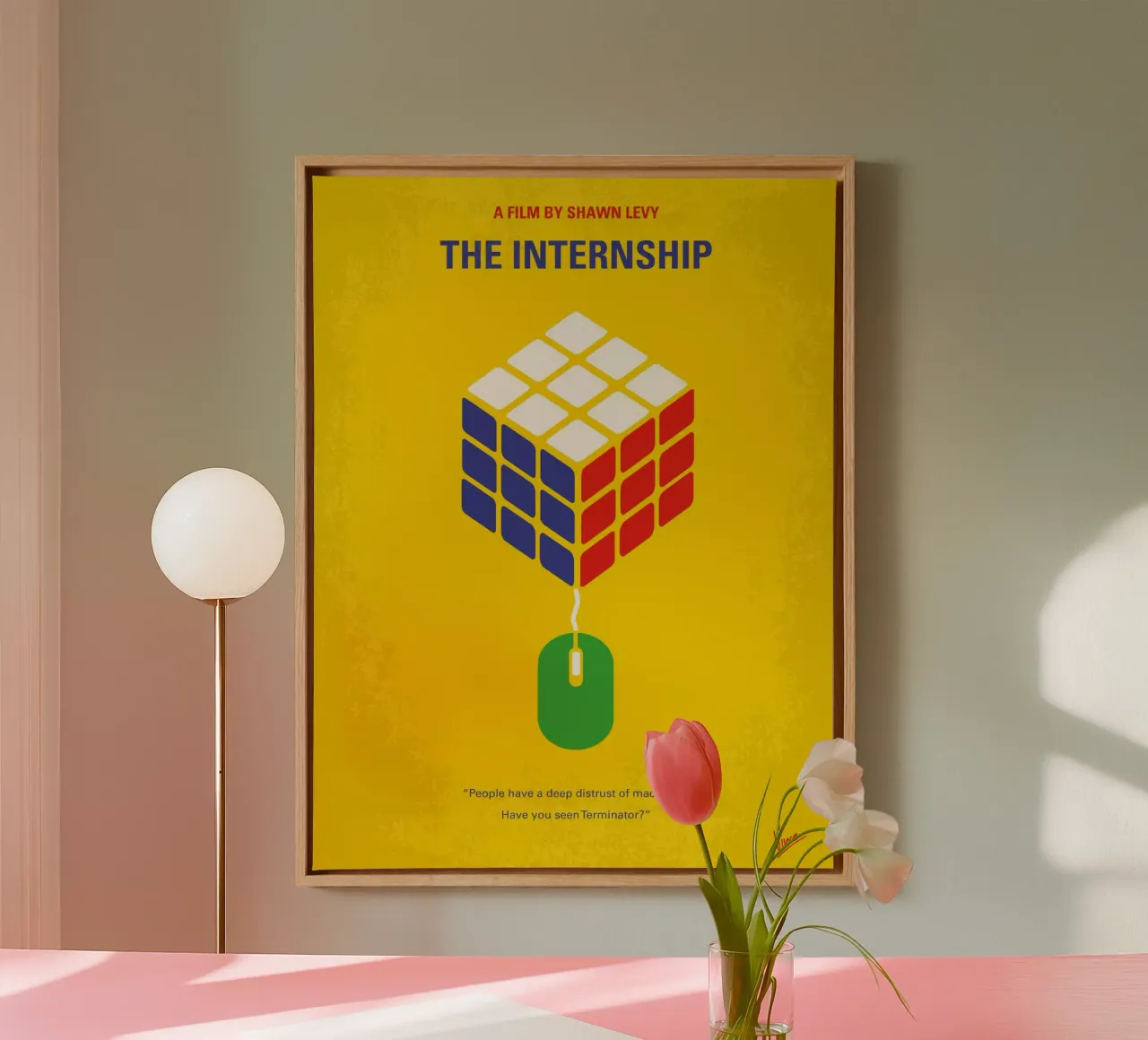 No215 My The Internship minimal movie poster tela da Chungkong